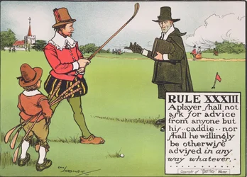 Regola XXXIII: Un giocatore non deve chiedere consigli a nessuno tranne che al suo...caddie...né deve essere altrimenti consigliato in alcun modo, da 